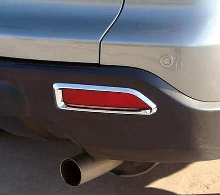 Covers for reflectors in the rear bumper chrome IDFR 1-HD441-08C for Honda CRV 2007-2012