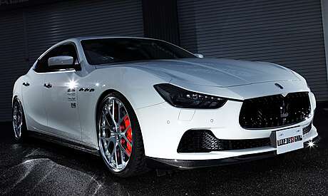 Carbon Front Bumper Spoiler Leap Design Maserati Ghibli