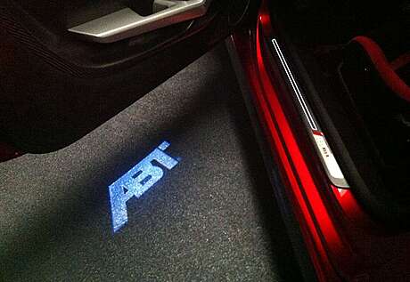 ABT Sportsline logo projection for Audi A6 (4K, С8) (original, Germany)