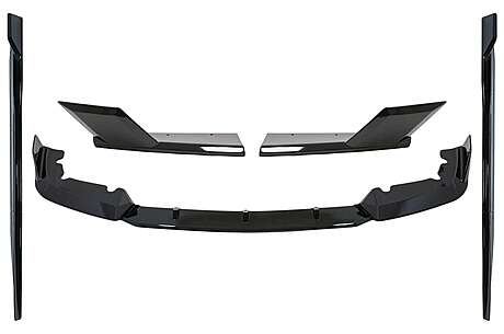 Aero Body Kit Front Bumper Lip and Rear Splitters suitable for BMW F95 X5M Competition (2018-up) Piano Black